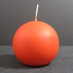 8cm Diameter Orange Ball Candles